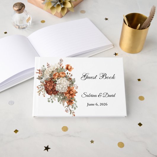 Livre d'or de mariage (Recto ouvert)