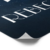 Livre d'or de mariage | Affiche Notre Amour/Étoile (Coin)