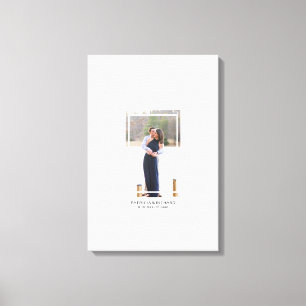 Livre d'or de mariage alternatif sur toile photo m