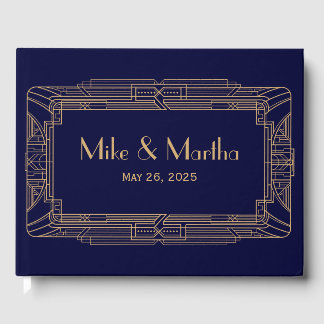 Livre d'or de mariage Art Déco Gatsby le Magnifiqu