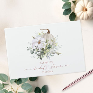 Livre d'or de mariage automnal citrouille végétati