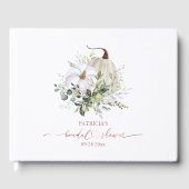 Livre d'or de mariage automnal citrouille végétati (Recto)