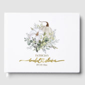 Livre d'or de mariage avec citrouille et verdure d (Recto)