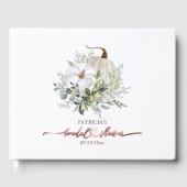 Livre d'or de mariage avec citrouille verte pour l (Recto)