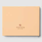 Livre d'or de mariage avec des feuilles métallique (Verso)