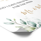 Livre d'or de mariage avec feuilles de eucalyptus (Coin)