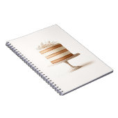 Livre d'or de mariage avec gâteau floral blanc élé (Côté Droit)