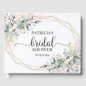 Livre d'or de mariage avec motifs géométriques et (Recto)