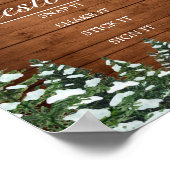 Livre d'or de mariage avec photo de bois enneigé e (Coin)