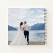 Livre d'or de mariage bleu poussiéreux (Dos)