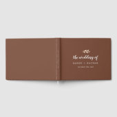 Livre d'or de mariage Boho Leaf (Complet)