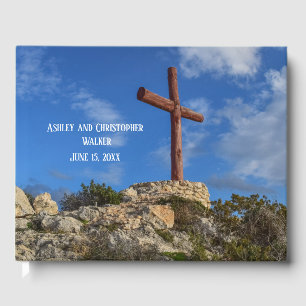 Livre d'or de mariage Croix Chrétienne