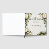 Livre d'or de mariage de golf Roses blanches (Complet)