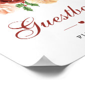 Livre d'or de mariage de Noël avec feuillage de pi (Coin)