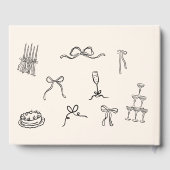 Livre d'or de mariage dessiné à la main (Verso)