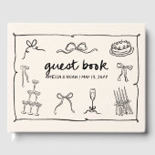 Livre d'or de mariage dessiné à la main (Recto)