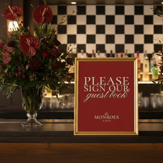 Livre d'or de mariage élégant écriture classique r