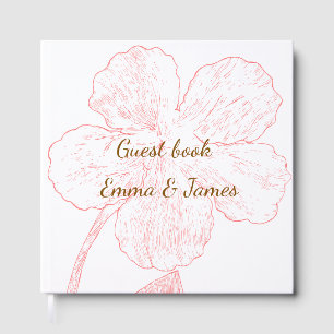 Livre d'or de mariage en ligne artistique florale 