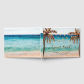 Livre d'or de mariage estival tropical de plage (Complet)