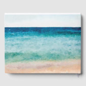 Livre d'or de mariage estival tropical de plage (Verso)