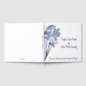 Livre d'or de mariage Fleur Bleue Douce pour invit (Complet)
