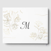 Livre d'or de mariage Fleur Dorée (Verso)