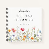 Livre d'or de mariage fleuri aquarelle (Devant)