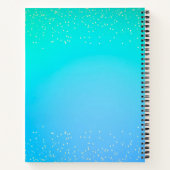 Livre d'or de mariage Fleurs roses modernes Teal P (Dos)