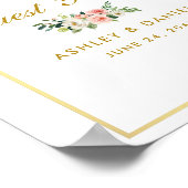 Livre d'or de mariage floral rose gold (Coin)