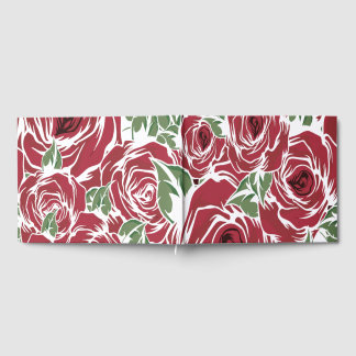 Livre d'or de mariage floral Rose Vintage