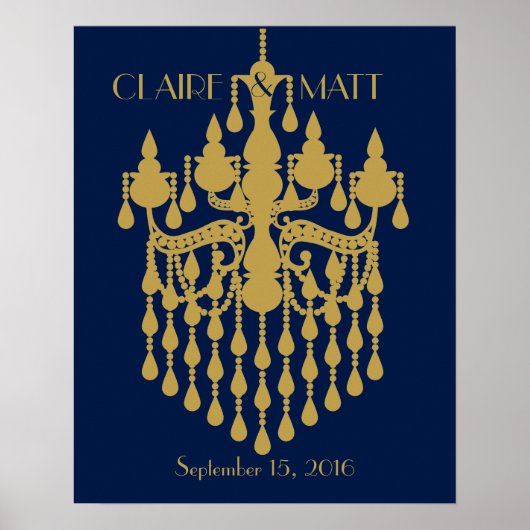 Livre d'or de mariage Great Gatsby Art Déco (Devant)