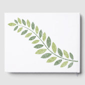 Livre d'or de mariage Green Ferns (Verso)