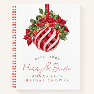 Livre d'or de mariage Merry & Bride Ornement Rouge