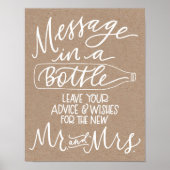 Livre d'or de mariage Message dans une bouteille (Devant)