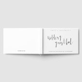 Livre d'or de mariage noir blanc calligraphie mode (Complet)