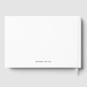 Livre d'or de mariage noir et blanc de calligraphi (Verso)