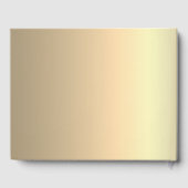 Livre d'or de mariage noir or élégant (Verso)