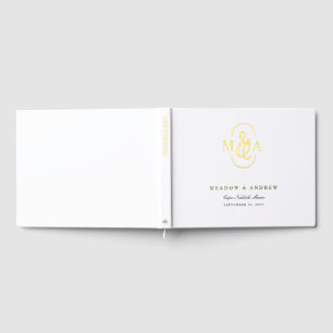 Livre d'or de mariage personnalisé avec esperluett