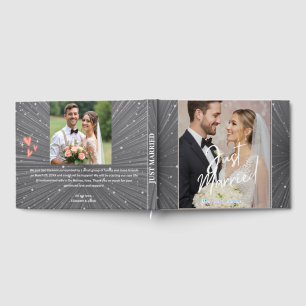 Livre d'or de mariage personnalisé avec photo du c