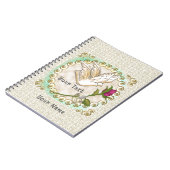 Livre d'or de mariage personnalisé Dove (Côté gauche)