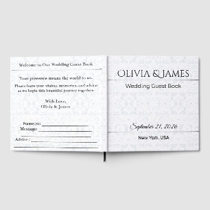 Livre d'or de mariage personnalisé Élégant souveni