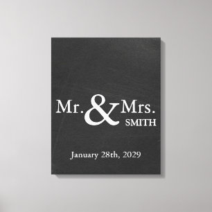 Livre d'or de mariage personnalisé sur tableau noi