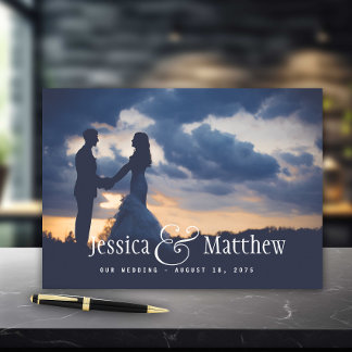 Livre d'or de mariage photo moderne