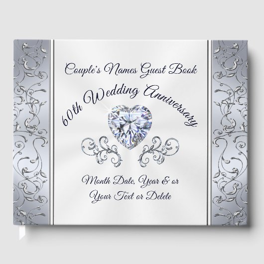 Livre d'or de mariage pour anniversaire de mariage (Recto)