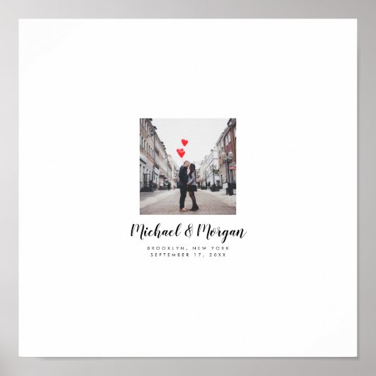 Livre d'or de mariage pour des vœux manuscrits (Devant)