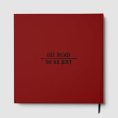 Livre d'or de mariage Rose Gothique Rouge dans Dar (Verso)