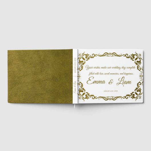 Livre d'or de mariage rustique mexicain (Complet)