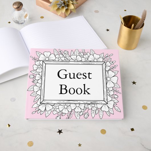 livre d'or de mariage simple (Recto ouvert)