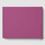 Livre d'or de mariage Simple Chic Cassis (Verso)