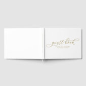 Livre d'or de mariage simple chic écriture dorée (Complet)